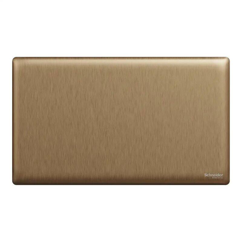 Scheider Electric Schneider Electric Blank plate, Unica X, 2 gangs, matt, Dark Bronze - NUX30TX_DB
Scheider Electric Schneider Electric Blank plate, Unica X, 2 gangs, matt, Dark Bronze - NUX30TX_DB