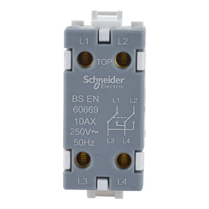 Schneider Electric Ultimate Grid System 1,Pole Switch Module, 1 Gang, White , GUG10IMW
Schneider Electric Ultimate Grid System 1,Pole Switch Module, 1 Gang, White , GUG10IMW