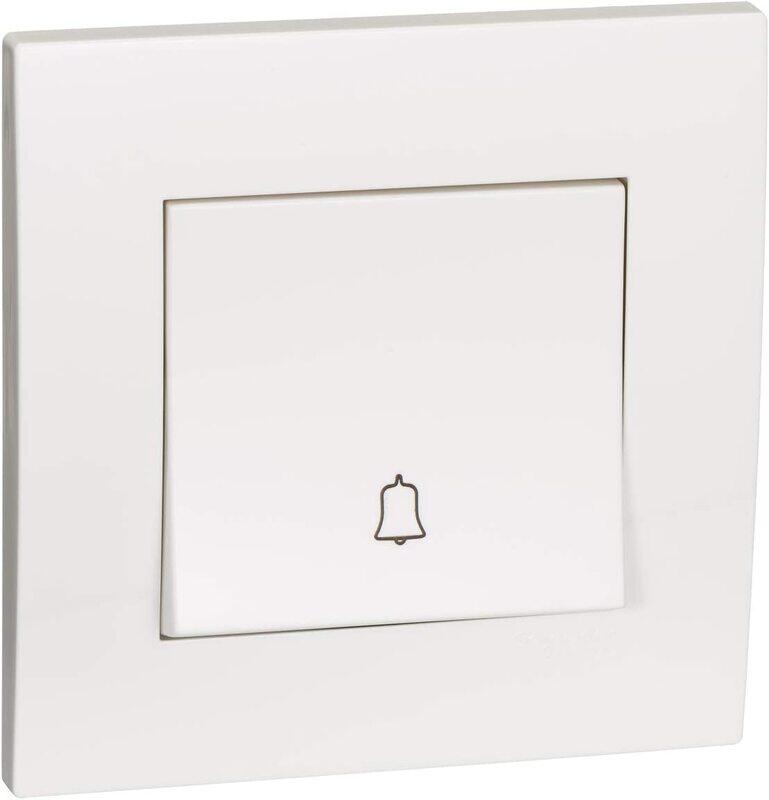 Schneider Electric KB31BPB Vivace White - Retractive Door Bell switch - with bell symbol - 1 gang 2 way - 10A White
Schneider Electric KB31BPB Vivace White - Retractive Door Bell switch - with bell symbol - 1 gang 2 way - 10A White