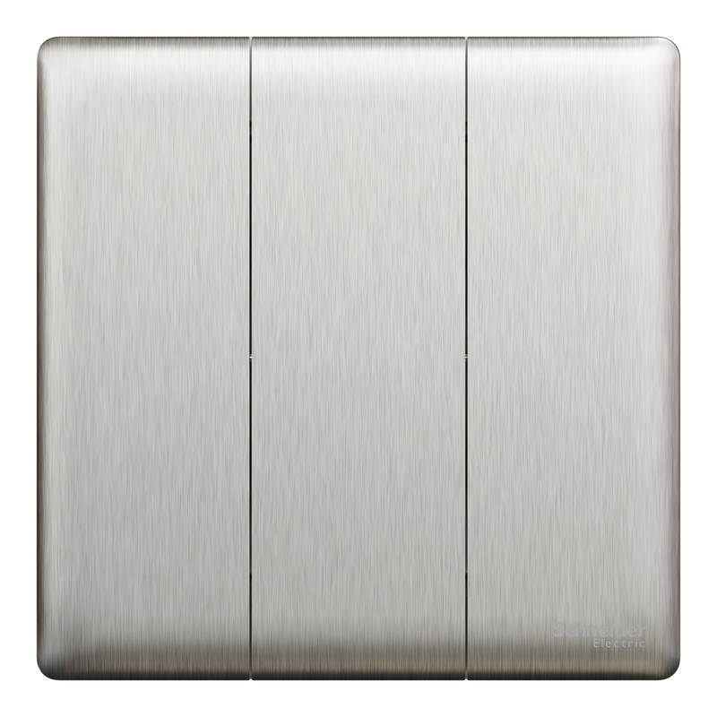Scheider Electric Schneider Electric Switch, Unica X, 1 way, 16AX, 250V, 3 gangs, stainless steel - NUX33_1_SS
Scheider Electric Schneider Electric Switch, Unica X, 1 way, 16AX, 250V, 3 gangs, stainless steel - NUX33_1_SS