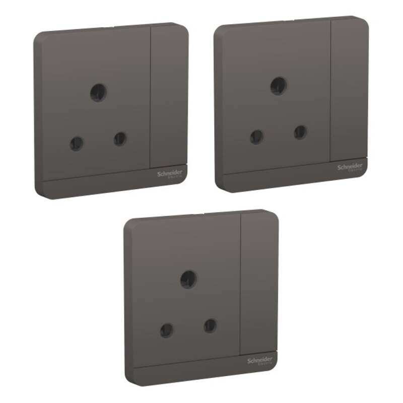 Schneider Electric AvatarOn 5A 250V 1 Gang Switched Socket, Dark Grey , E8315_5_DG_G12 , Pack of 3
Schneider Electric AvatarOn 5A 250V 1 Gang Switched Socket, Dark Grey , E8315_5_DG_G12 , Pack of 3