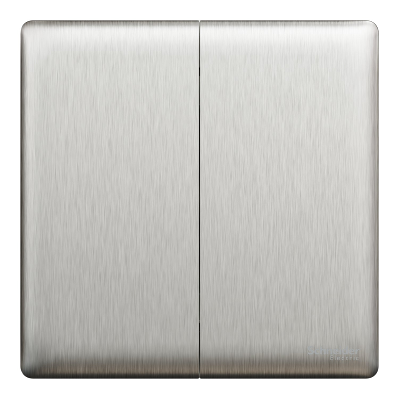 Scheider Electric Schneider Electric Switch, Unica X, 1 way, 16AX, 250V, 2 gangs, stainless steel - NUX32_1_SS
Scheider Electric Schneider Electric Switch, Unica X, 1 way, 16AX, 250V, 2 gangs, stainless steel - NUX32_1_SS