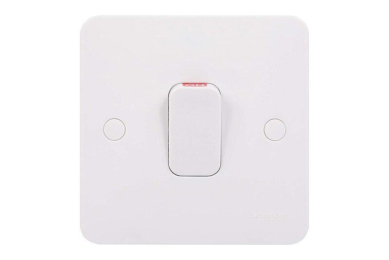 Schneider Electric Lisse White Moulded - Single High Current Light Switch, Double Pole, 50A, GGBL4011S, White
Schneider Electric Lisse White Moulded - Single High Current Light Switch, Double Pole, 50A, GGBL4011S, White