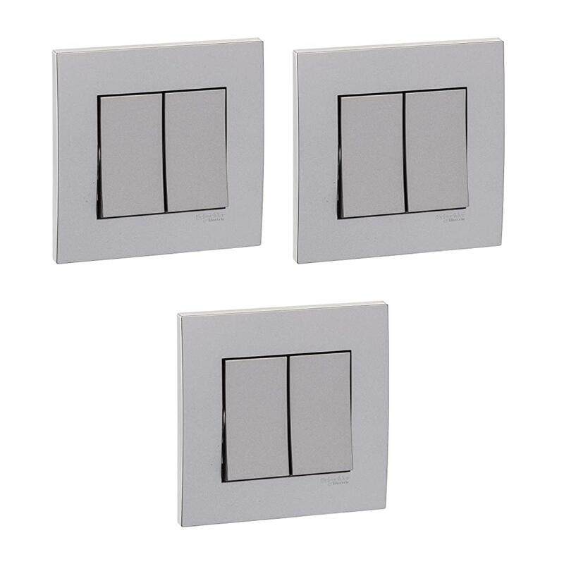 Schneider Electric KB32R_AS Vivace Silver - 2-way plate switch 2 gang - 16AX - Silver - Pack of 3
Schneider Electric KB32R_AS Vivace Silver - 2-way plate switch 2 gang - 16AX - Silver - Pack of 3