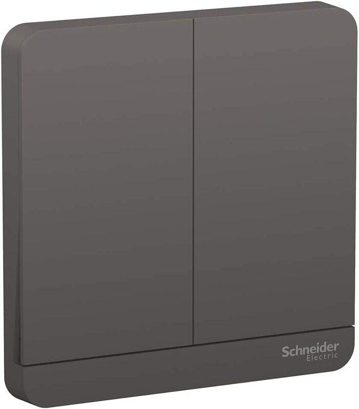Schneider Electric AvatarOn E8332L2_DG Two Gang Two Way Switch 16Amps 250V Dark Grey
Schneider Electric AvatarOn E8332L2_DG Two Gang Two Way Switch 16Amps 250V Dark Grey