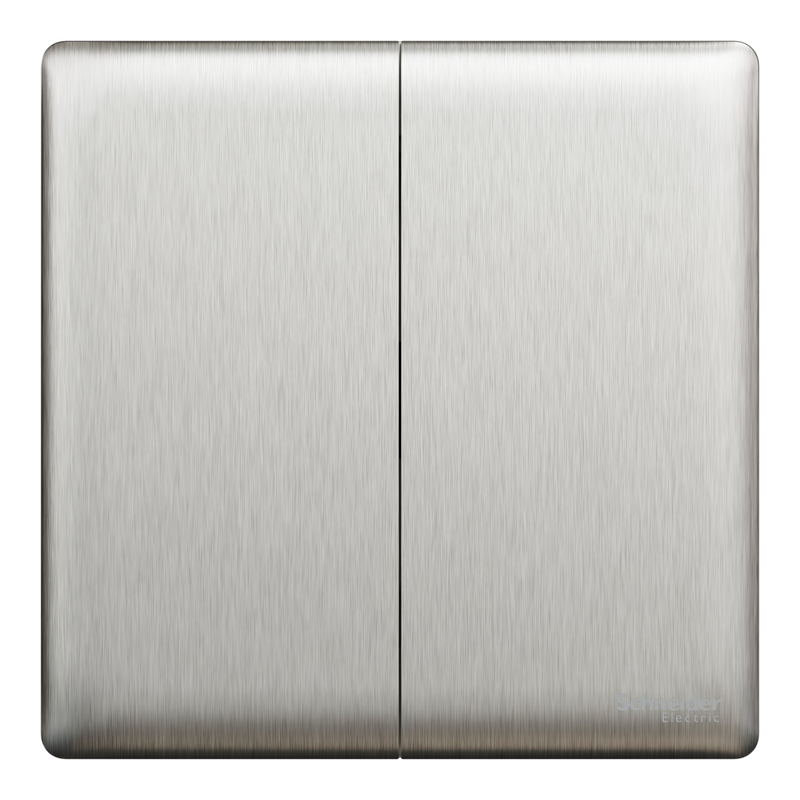 Scheider Electric Schneider Electric Switch, Unica X, 2 way, 16AX, 250V, 2 gangs, stainless steel - NUX32_2_SS
Scheider Electric Schneider Electric Switch, Unica X, 2 way, 16AX, 250V, 2 gangs, stainless steel - NUX32_2_SS