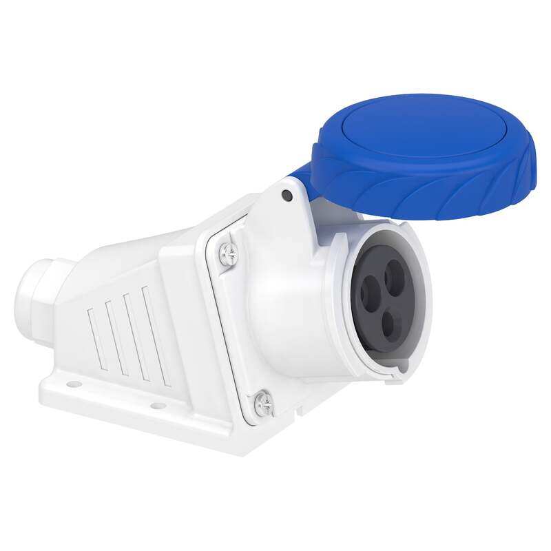 Schneider Electric PratiKa Angled Industrial Socket, 16A, 2P+E, 200,250V AC, Wall Mounted , PKF16W723
Schneider Electric PratiKa Angled Industrial Socket, 16A, 2P+E, 200,250V AC, Wall Mounted , PKF16W723