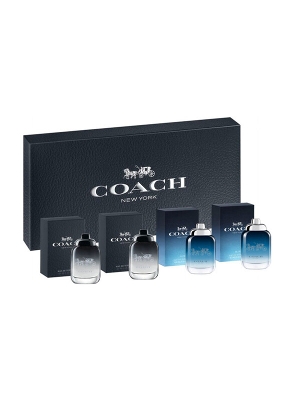 Coach 4-Piece Mini Perfume Set for Men, For Men 2 x 4.5ml EDT Perfume, Blue 2 x 4.5ml EDT Perfume
Coach 4-Piece Mini Perfume Set for Men, For Men 2 x 4.5ml EDT Perfume, Blue 2 x 4.5ml EDT Perfume