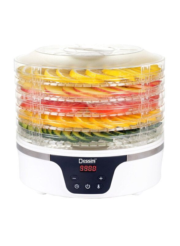 Dessini Automatic Food Dehydrator 2000 for Fruits and Vegetables, 250W, AKA672, White
Dessini Automatic Food Dehydrator 2000 for Fruits and Vegetables, 250W, AKA672, White