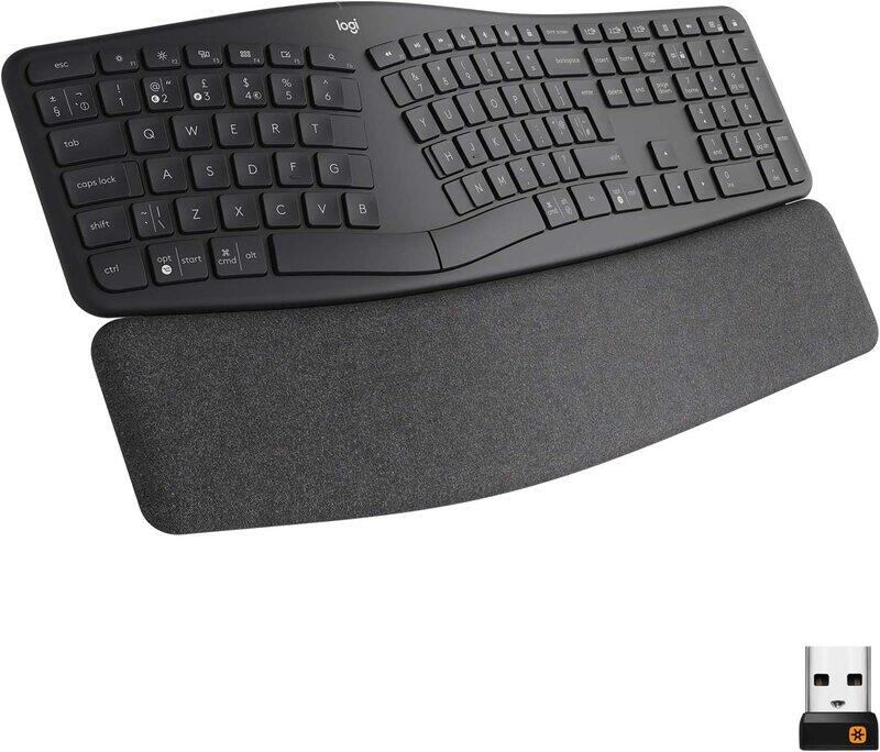 Logitech ERGO K860 Wireless Ergonomic Keyboard Split Keyboard Wrist Rest Natural Typing Stain Resistant Fabric Bluetooth and USB Connectivity Compatib
Logitech ERGO K860 Wireless Ergonomic Keyboard Split Keyboard Wrist Rest Natural Typing Stain Resistant Fabric Bluetooth and USB Connectivity Compatib