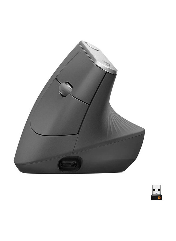 Logitech MX Vertical Ergonomic Wireless Mouse, Multi-Device, Bluetooth or 2.4GHz Wireless with USB Unifying Receiver, 4000 DPI Optical Tracking, 4 But
Logitech MX Vertical Ergonomic Wireless Mouse, Multi-Device, Bluetooth or 2.4GHz Wireless with USB Unifying Receiver, 4000 DPI Optical Tracking, 4 But