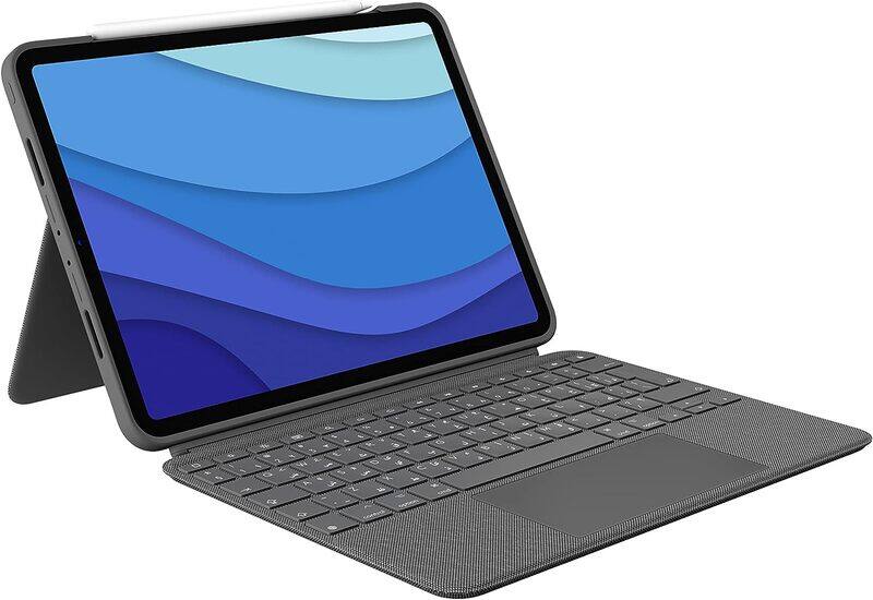 Apple Logitech Combo Touch iPad Pro 12.9-inch Keyboard Case-Detachable Backlit Keyboard, Click-Anywhere Trackpad - Grey(920-010185)
Apple Logitech Combo Touch iPad Pro 12.9-inch Keyboard Case-Detachable Backlit Keyboard, Click-Anywhere Trackpad - Grey(920-010185)