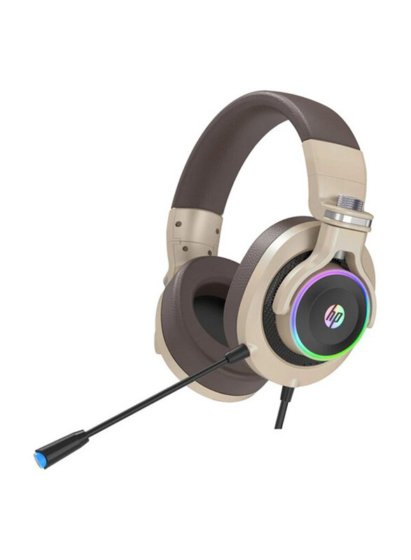 HP H500GS 7.1 Wired Over-Ear Noise Cancelling Stereo Gaming Headset with RGB Lighting & Mic, Gold
HP H500GS 7.1 Wired Over-Ear Noise Cancelling Stereo Gaming Headset with RGB Lighting & Mic, Gold