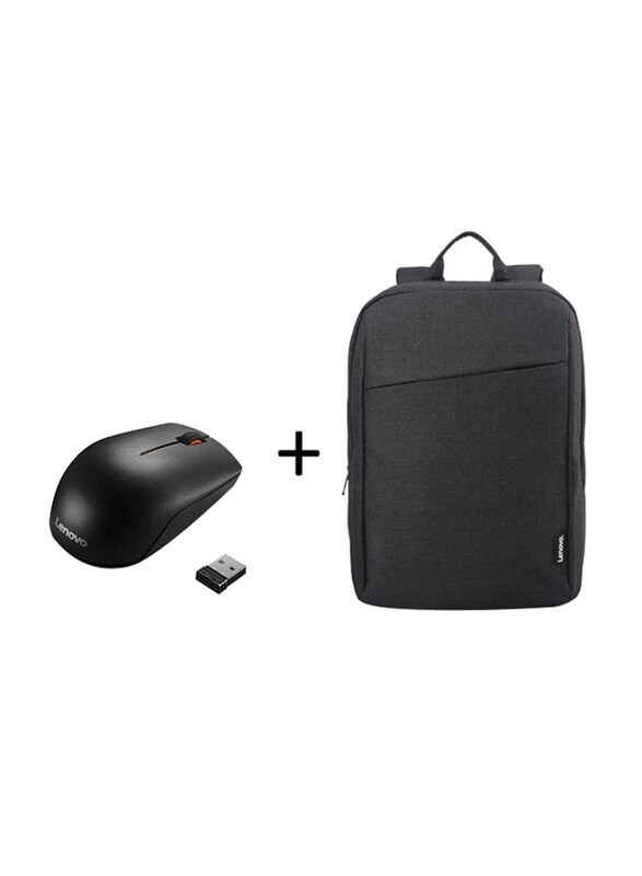 Lenovo 300 Wireless Optical Mouse with Lenovo B210 15.6inch Backpack, Black
Lenovo 300 Wireless Optical Mouse with Lenovo B210 15.6inch Backpack, Black