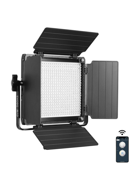 Generic GVM Great Video Maker 560AS 3L LED Light Dimmable Bi-Colour Photography Lighting with APP Intelligent Control System, Black
Generic GVM Great Video Maker 560AS 3L LED Light Dimmable Bi-Colour Photography Lighting with APP Intelligent Control System, Black