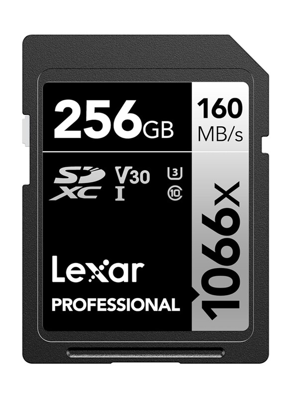 Lexar 256GB Professional 1066x SDXC UHS-I Memory Card, LSD1066256G-BNNNU, Black/Silver
Lexar 256GB Professional 1066x SDXC UHS-I Memory Card, LSD1066256G-BNNNU, Black/Silver