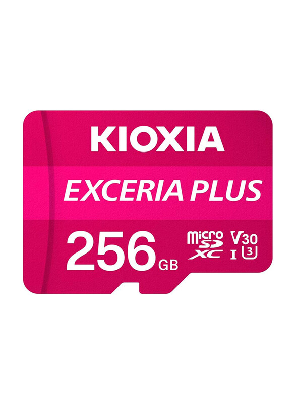 Kioxia 256GB Exceria Plus Flash microSDXC Memory Card with Adapter, LMPL1M256GG2, Pink
Kioxia 256GB Exceria Plus Flash microSDXC Memory Card with Adapter, LMPL1M256GG2, Pink