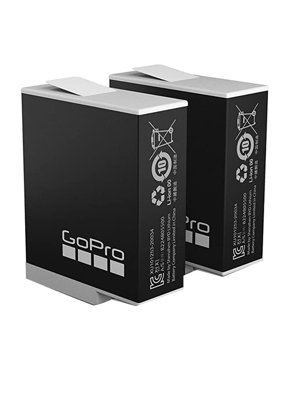 GoPro Enduro Adbat-211 Rechargeable Li-ion Batteries for Hero 9/10, Addbd-211- Eu, 2 Piece, Black
GoPro Enduro Adbat-211 Rechargeable Li-ion Batteries for Hero 9/10, Addbd-211- Eu, 2 Piece, Black