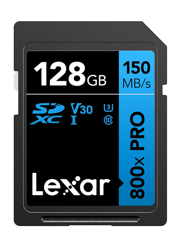 Lexar 128GB High-Performance 800x PRO SDXC UHS-I Memory Card, LSD0800P128G-BNNNU, Black
Lexar 128GB High-Performance 800x PRO SDXC UHS-I Memory Card, LSD0800P128G-BNNNU, Black