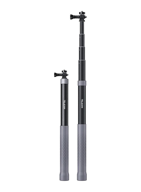 Multiple Telesin 2nd Gen 1.2 Meter Carbon Fiber Selfie Stick for Action Camera, Invisible Stick for Insta360 ONE RS, ONE X3-120CM, Black
Multiple Telesin 2nd Gen 1.2 Meter Carbon Fiber Selfie Stick for Action Camera, Invisible Stick for Insta360 ONE RS, ONE X3-120CM, Black