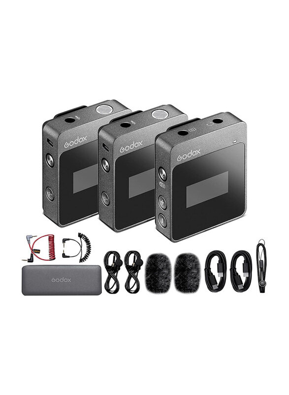 Generic Godox MoveLink M1 M2 2.4GHz Wireless Lavaliere Microphone for DSLR Cameras Camcorders Smartphones Tablets, Black
Generic Godox MoveLink M1 M2 2.4GHz Wireless Lavaliere Microphone for DSLR Cameras Camcorders Smartphones Tablets, Black