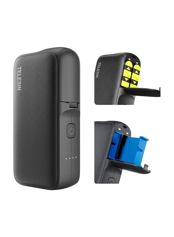 Telesin Storage Box Charging Power Bank for GoPro 11, 10, 9, 8, 7, 6, 5, Black
Telesin Storage Box Charging Power Bank for GoPro 11, 10, 9, 8, 7, 6, 5, Black