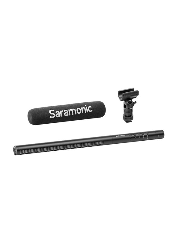 Saramonic SR-TM7 Super Cardioid Broadcast XLR Shotgun Condenser Microphones, Black
Saramonic SR-TM7 Super Cardioid Broadcast XLR Shotgun Condenser Microphones, Black