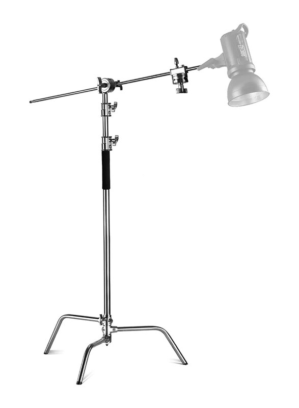 Generic Promage PM-CS360 Heavy Duty 100% Stainless Steel C Stand with Boom Arm & Grip Head, Black/Silver
Generic Promage PM-CS360 Heavy Duty 100% Stainless Steel C Stand with Boom Arm & Grip Head, Black/Silver