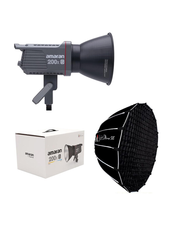Generic Aputure Amaran 200x with Softbox Kit Bi-Colour LED Video Light+ Light Dome Se Softbox Kit, Black
Generic Aputure Amaran 200x with Softbox Kit Bi-Colour LED Video Light+ Light Dome Se Softbox Kit, Black