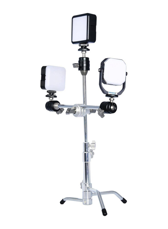 Multiple Promage Mini Stainless C-Stand PM-CS310 with Detachable Bar Perfect Desktop Tripod for Live Streaming and Video Content Creation, Silver
Multiple Promage Mini Stainless C-Stand PM-CS310 with Detachable Bar Perfect Desktop Tripod for Live Streaming and Video Content Creation, Silver