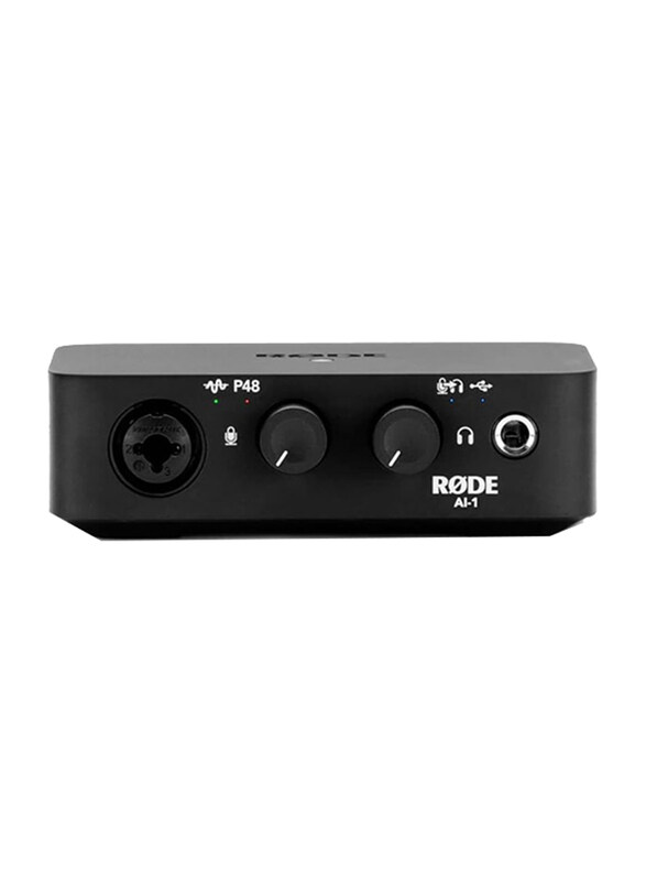 Rode AI-1 Studio-grade Single-channel USB Audio Interface with Neutrik, Black
Rode AI-1 Studio-grade Single-channel USB Audio Interface with Neutrik, Black