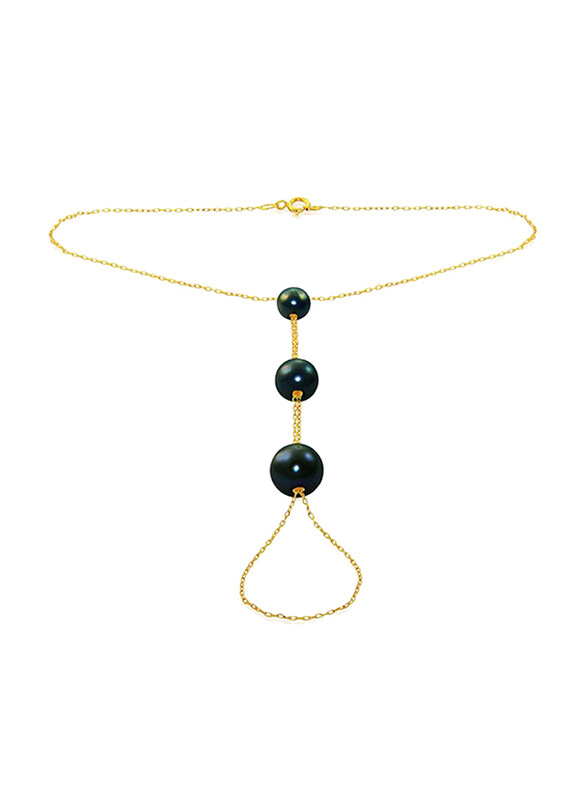 Vera Perla 18K Gold Finger Bracelet for Women, with Gradual Built-in Pearl Stone, Gold/Black
Vera Perla 18K Gold Finger Bracelet for Women, with Gradual Built-in Pearl Stone, Gold/Black