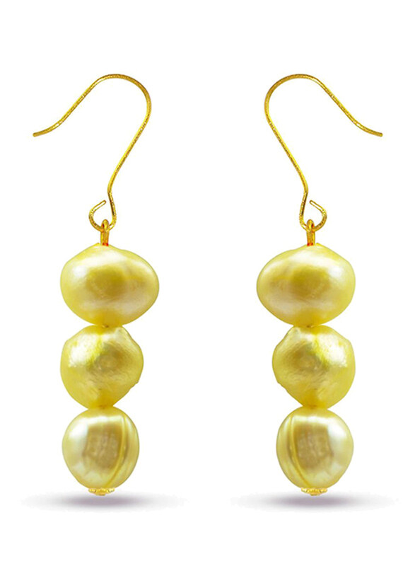 Vera Perla 18K Yellow Gold Dangle Earrings for Women, with Pearl Stone, Yellow
Vera Perla 18K Yellow Gold Dangle Earrings for Women, with Pearl Stone, Yellow
