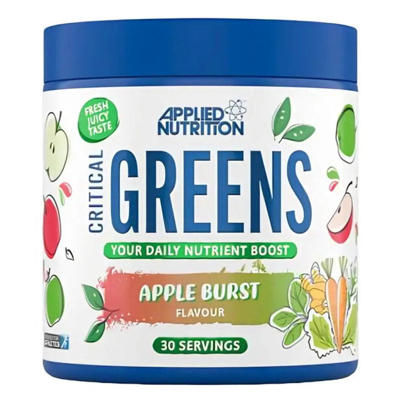 Applied Nutritiion Applied Nutrition Critical Greens Vegan, Apple Burst Flavor, 150g, 30 Serving
Applied Nutritiion Applied Nutrition Critical Greens Vegan, Apple Burst Flavor, 150g, 30 Serving