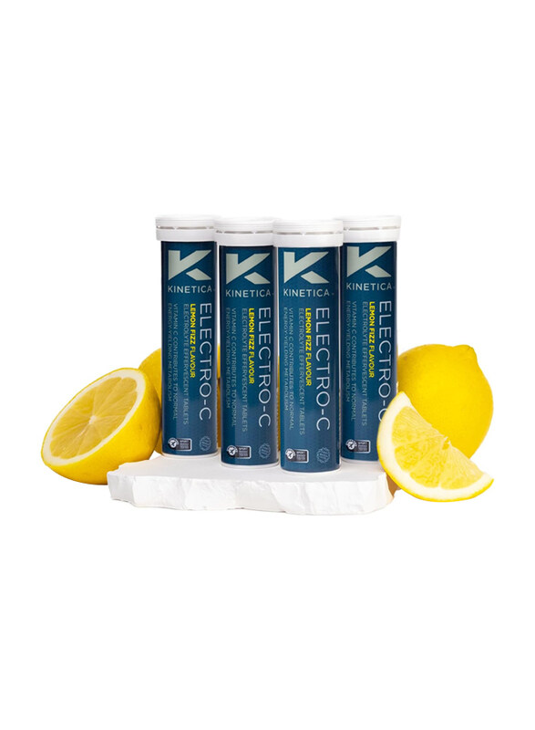 Kinetica Electro-C Electrolytes Rehydration Drink Tablets, 12 Pieces, Lemon Fizz
Kinetica Electro-C Electrolytes Rehydration Drink Tablets, 12 Pieces, Lemon Fizz