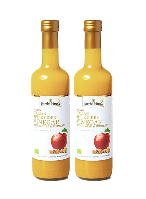 Earth's Finest Organic Italian Ginger and Turmeric Apple Cider Vinegar, 2 Pieces x 500ml
Earth's Finest Organic Italian Ginger and Turmeric Apple Cider Vinegar, 2 Pieces x 500ml