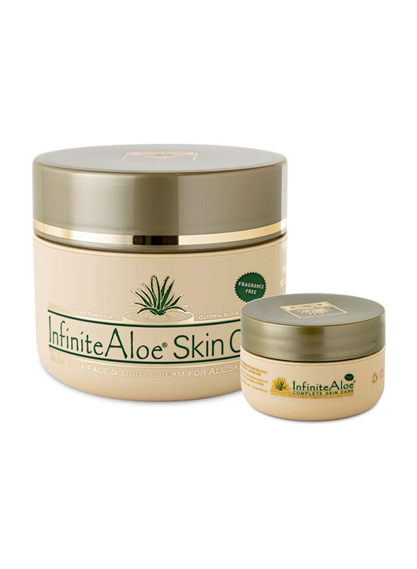 InfiniteAloe Complete Skin Care Everyday Hero Organic Aloe Powered Face & Body Cream for All Skin Types, 8oz + 0.5oz, 2 Pieces
InfiniteAloe Complete Skin Care Everyday Hero Organic Aloe Powered Face & Body Cream for All Skin Types, 8oz + 0.5oz, 2 Pieces