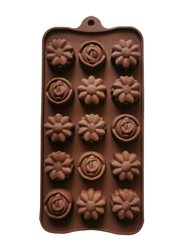 Generic 15-Cavity Flower Shaped Silicone Mould, MSCE-5512, 10.5x21.5cm, Brown
Generic 15-Cavity Flower Shaped Silicone Mould, MSCE-5512, 10.5x21.5cm, Brown