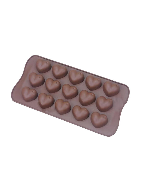 Generic Non-Stick Silicone Love Heart Shaped Chocolate Moulds, SVB034615, 21x10x3centimeter, Brown
Generic Non-Stick Silicone Love Heart Shaped Chocolate Moulds, SVB034615, 21x10x3centimeter, Brown