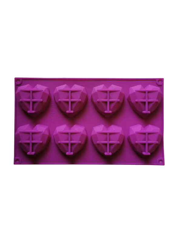 Generic 8-Cavity 3D Bubbles Cloud Heart Shaped Mould, MSCE-5488, 17x29cm, Purple
Generic 8-Cavity 3D Bubbles Cloud Heart Shaped Mould, MSCE-5488, 17x29cm, Purple