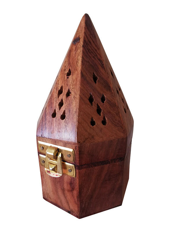 Generic Antique Creative Design Wooden Pyramid Burner Incense Holder, 17.5 x 9.5cm, Brown
Generic Antique Creative Design Wooden Pyramid Burner Incense Holder, 17.5 x 9.5cm, Brown