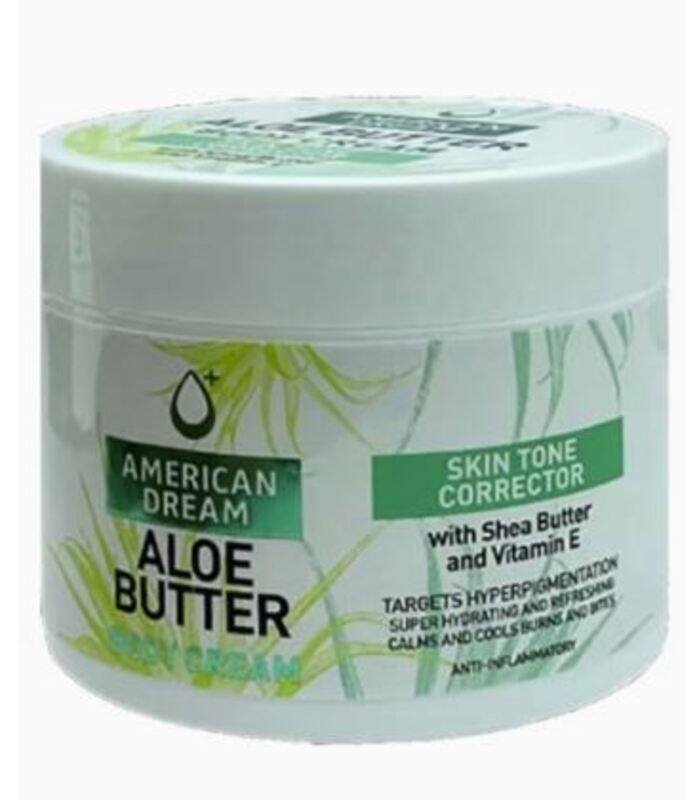 AMERICAN DREAMAloe Butter Body Cream with Shea & Vitamin E for Skin Tone Corrector 500ml
AMERICAN DREAMAloe Butter Body Cream with Shea & Vitamin E for Skin Tone Corrector 500ml