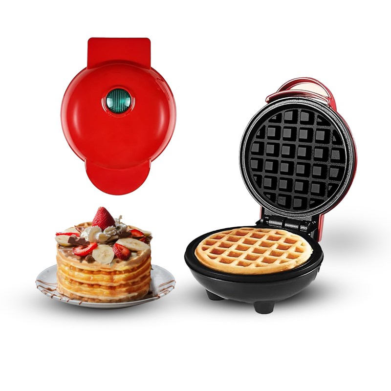 Jinou 4" Mini Waffle Maker - Made With Premium Quality Plastic & Non-Stick Coating - Small Pancake Maker For Brownies, Cookies, Quesadillas, Calzones,
Jinou 4" Mini Waffle Maker - Made With Premium Quality Plastic & Non-Stick Coating - Small Pancake Maker For Brownies, Cookies, Quesadillas, Calzones,