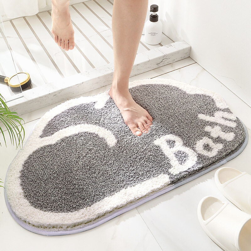 Carpet Cloud Shaped Gray Bath Mat Flocked Soft Anti Slip Bathroom Mat Water Absorbent Toilet Shower Floor Bath Rug Machine Washable (45x75cm)
Carpet Cloud Shaped Gray Bath Mat Flocked Soft Anti Slip Bathroom Mat Water Absorbent Toilet Shower Floor Bath Rug Machine Washable (45x75cm)