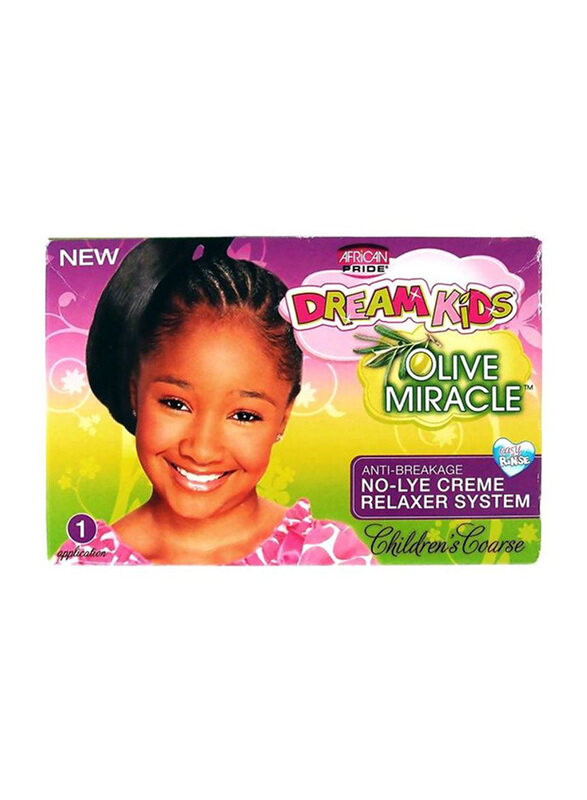 Other Brand African Pride Dream Kids Olive Miracle Anti-Breakage No Lyn Creme Relaxer System for All Hair Types, 30gm
Other Brand African Pride Dream Kids Olive Miracle Anti-Breakage No Lyn Creme Relaxer System for All Hair Types, 30gm