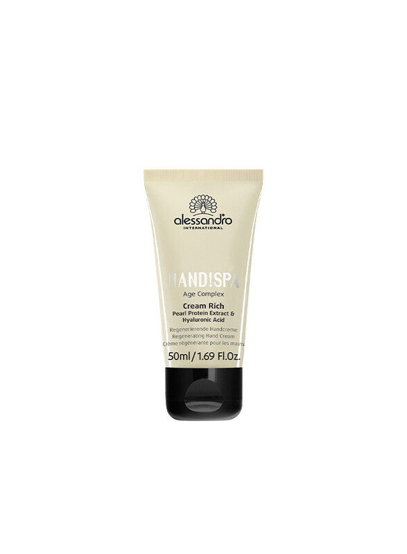 Alessandro Hand! Spa Age Complex Cream Rich Pearl Protein Extract Hyaluronic Acid Regenerating Hand Cream, 50ml
Alessandro Hand! Spa Age Complex Cream Rich Pearl Protein Extract Hyaluronic Acid Regenerating Hand Cream, 50ml