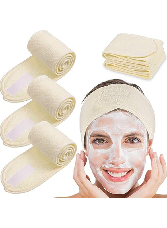 la Perla Tech La Perla Tech Adjustable Spa Facial Headbands Terry Cloth Stretch Make Up Wrap with Magic Tape, 4 Pieces, Yellow
la Perla Tech La Perla Tech Adjustable Spa Facial Headbands Terry Cloth Stretch Make Up Wrap with Magic Tape, 4 Pieces, Yellow