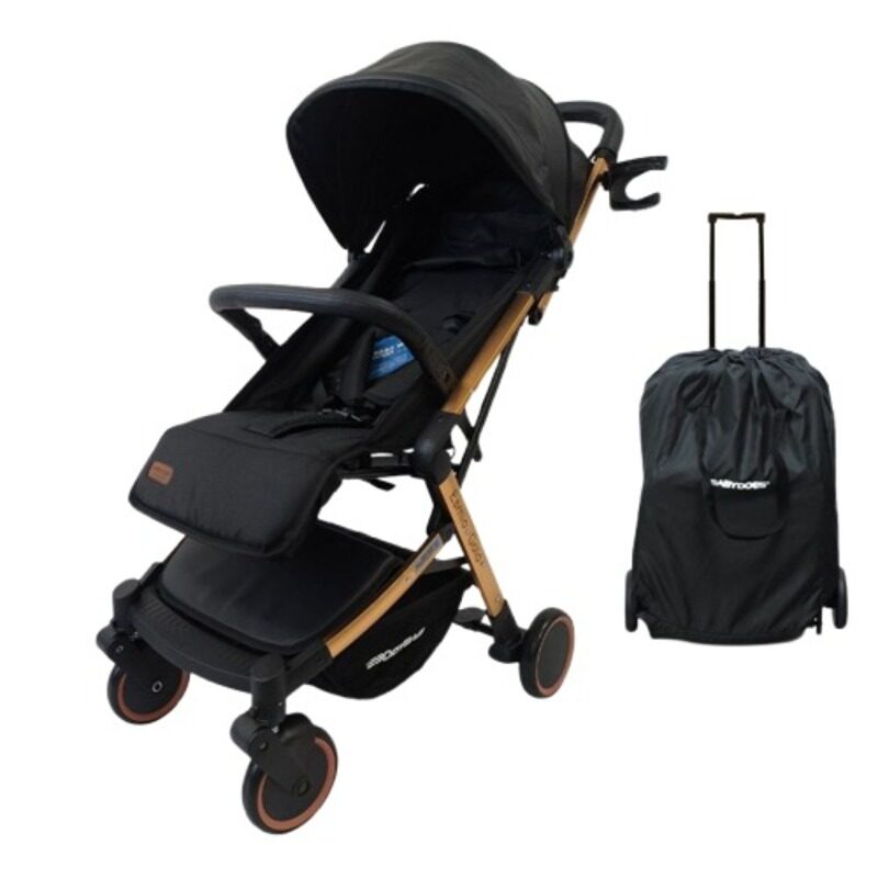 BABYDOES ESMIO GOLD - Travel Lite Shock-Proof Baby Stroller with a golden frame, 5-Point Harness, Single-Hand Fold, and 360° Rotating Wheels. Suitable
BABYDOES ESMIO GOLD - Travel Lite Shock-Proof Baby Stroller with a golden frame, 5-Point Harness, Single-Hand Fold, and 360° Rotating Wheels. Suitable