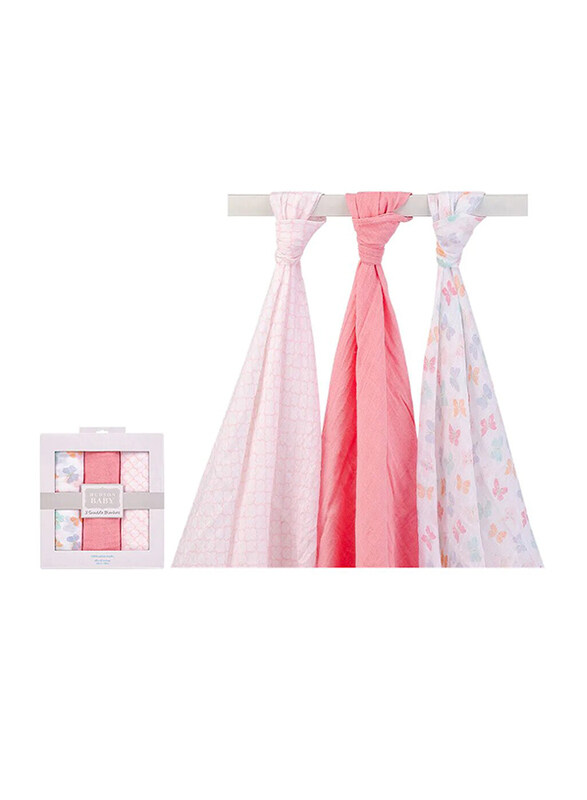 Hudson Baby Little Bear Cotton Muslin Swaddle Blanket Set Baby Unisex, 3 Pieces, 0-6 Months, Multicolour
Hudson Baby Little Bear Cotton Muslin Swaddle Blanket Set Baby Unisex, 3 Pieces, 0-6 Months, Multicolour