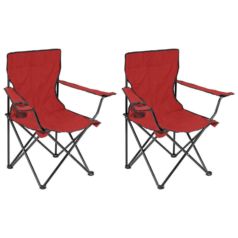 Yuwell 2Pcs Outdoor Folding Chair With Armrest Camping Fishing Seat Portable Beach Camping Chair Picnic Beach Chair Outdoor Portable Chair 80X47X40CM Red
Yuwell 2Pcs Outdoor Folding Chair With Armrest Camping Fishing Seat Portable Beach Camping Chair Picnic Beach Chair Outdoor Portable Chair 80X47X40CM Red